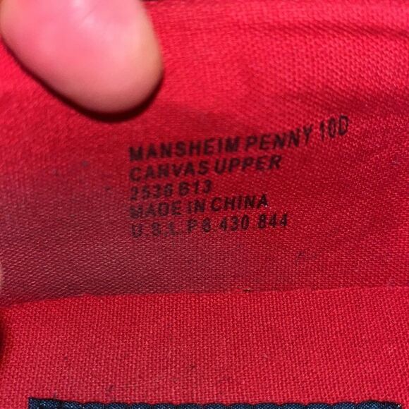 Mens Mansheim Model Polo by Ralph Lauren Cotton Pony Red Loafers slip on shoes main image 7